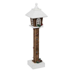 Felinar din lemn cu iluminare LED, 60 cm