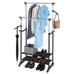 Suport telescopic pentru haine - dulap pe roți, WENKO
