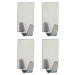 Cârlig de baie autocolant, lucios - 4 bucăți în set, WENKO