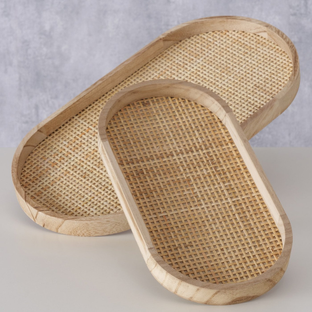 Set 2 tavi  decorative Ceres,  ratan impletit