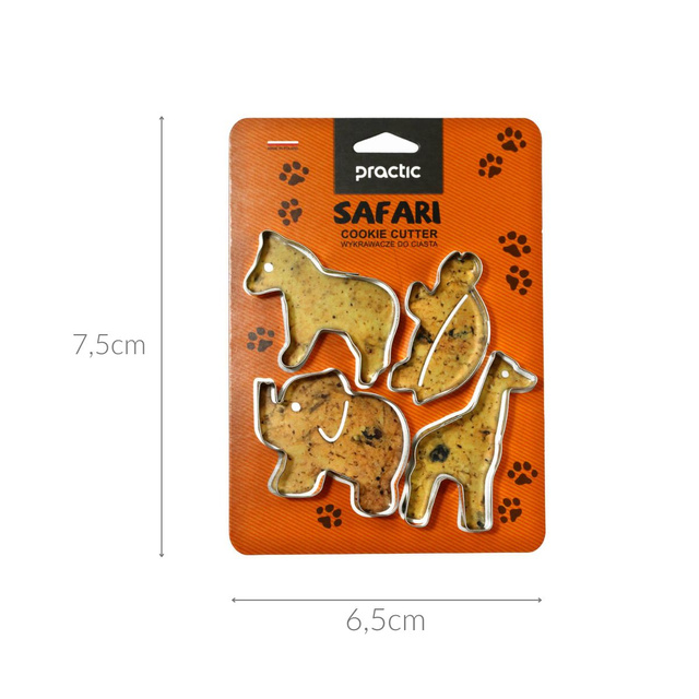 Set forme de prajituri, Safari, 4 bucati