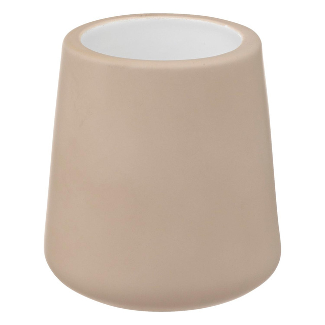 Perie de toaleta cu recipient ceramic Cocon, Ø 12 cm