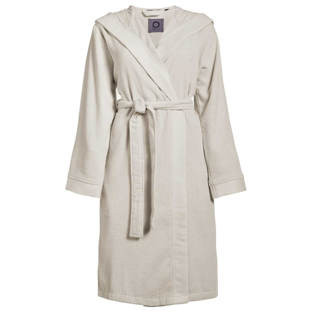 Rochie de baie pentru femei sau bărbați, de culoare crem, din bumbac frotte, Essenza, L