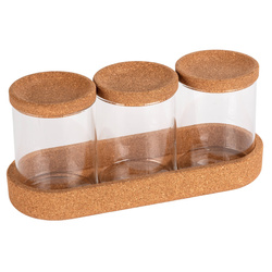 Recipiente pentru dischete și bețișoare cosmetice APIRO, 3 buc, WENKO