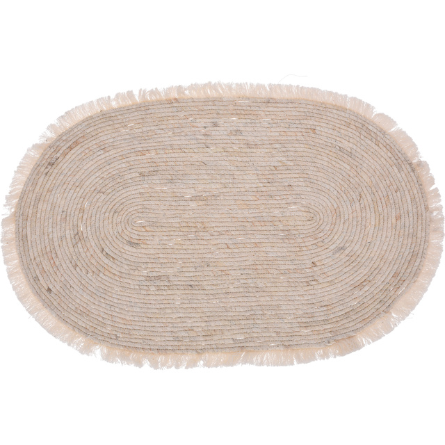 Covor de living oval, frunze de porumb, 80 x 50 cm