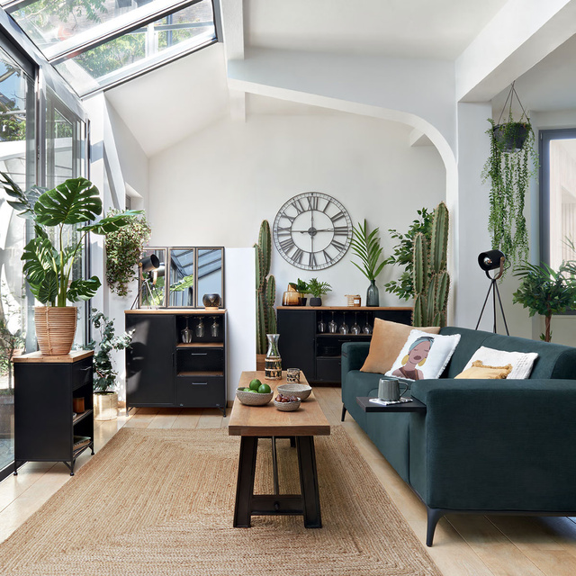 Covor dreptunghiular din iută, 120 x 170 cm, țesut, natural