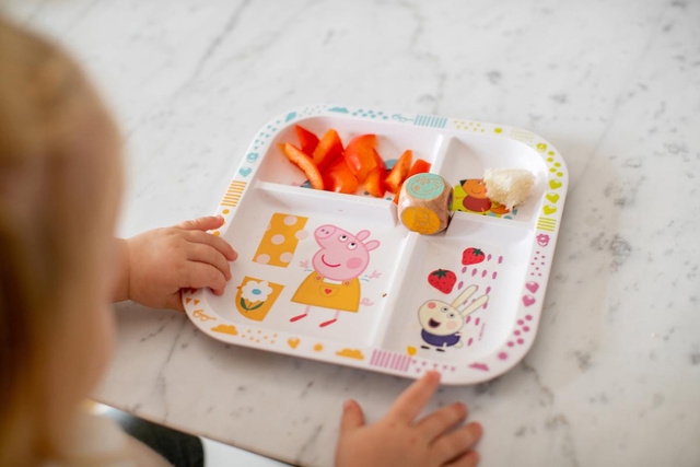 Farfurie educativa + zaruri, EASY EATER PEPPA PIG G