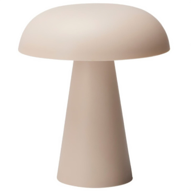 Lampa ciupercă RILO, Ø 15 x 18 cm, bej