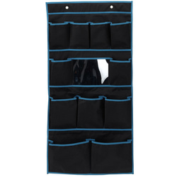 Organizator textil cu oglinda exterioara, 11 buzunare