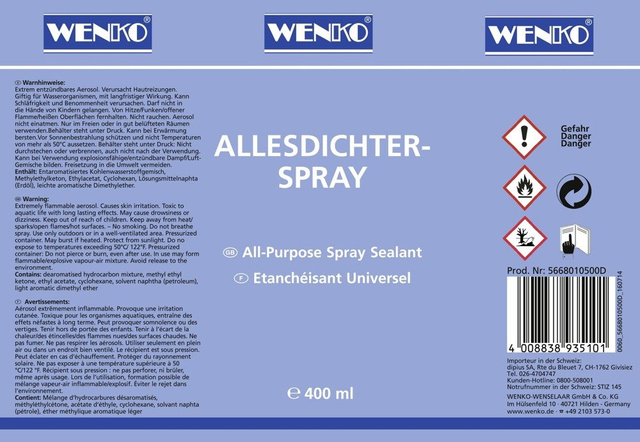 Spray de etanșare pentru toate suprafețele, impermeabil - 400 ml