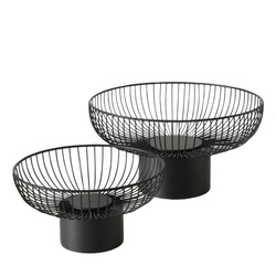 Tăvi metalice pentru fructe CINDY, 2 buc. Ø 30-39 cm