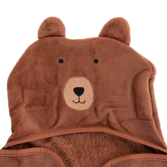 Pătură pentru copii cu glugă TIBI, 100 x 70 cm