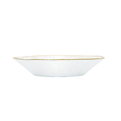 Vas din sticlă cu margine aurie DATURA, 30 cm