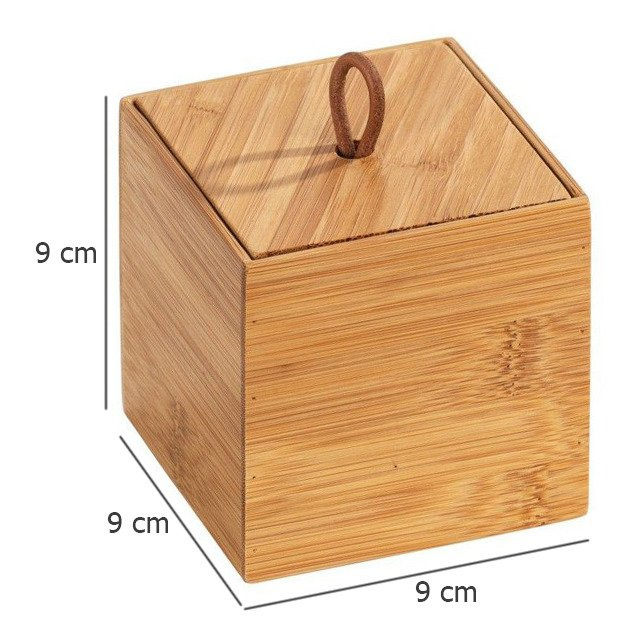 Organizator baie TERRA, Bambus, 9x9 cm, WENKO