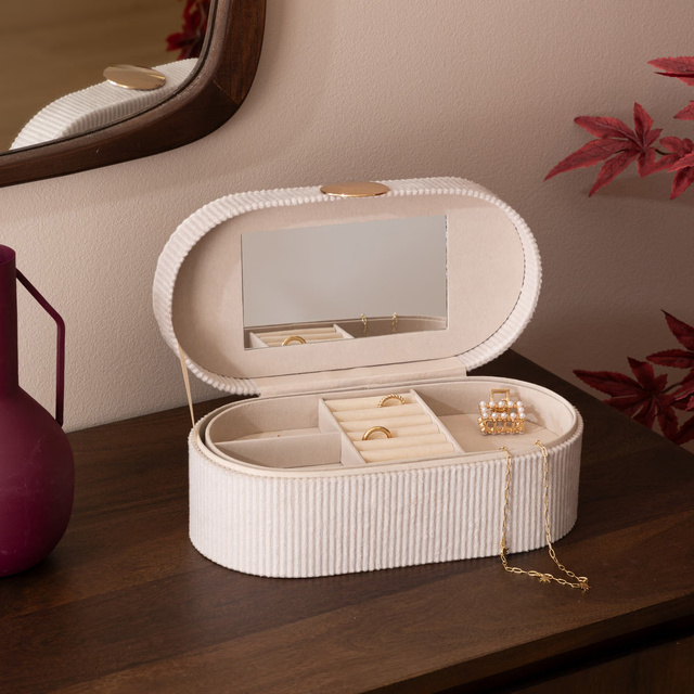 Cutie de bijuterii din catifea Enya lungime 25,5 cm