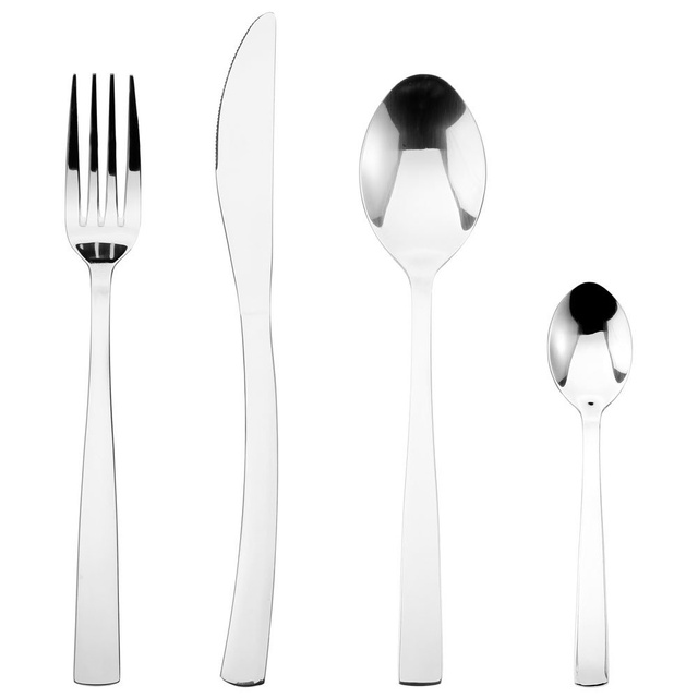 Set de tacâmuri pentru 6 persoane OLYMPE, din oțel inoxidabil