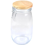 Borcan ermetic cu capac din bambus, 1,4l