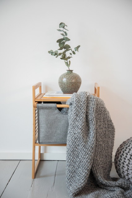 Masă BAHARI, bambus, cutie de depozitare, Wenko