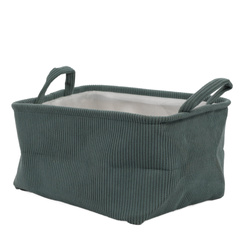 Coș de depozitare cu mânere, din poliester, 35 x 25 x 20 cm
