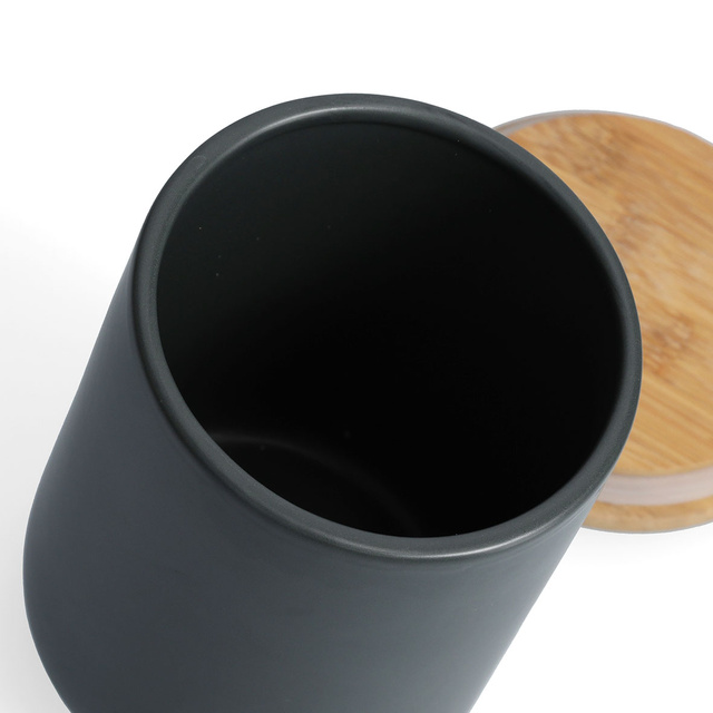 Borcan ceramic cu capac, pentru produse vrac, 1500 ml