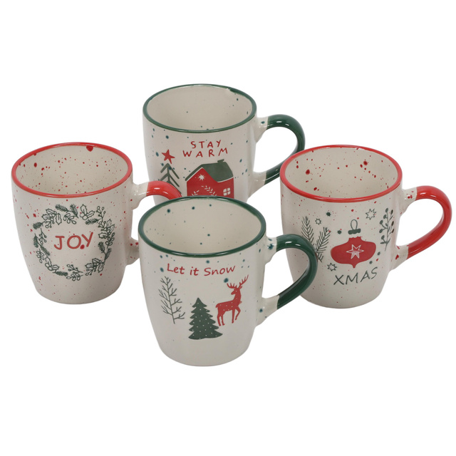 Set de căni festive, 4 x 200 ml