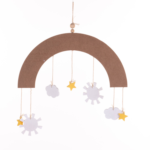 Curcubeu, decor deasupra pătuțului, 33 x 16,5 cm