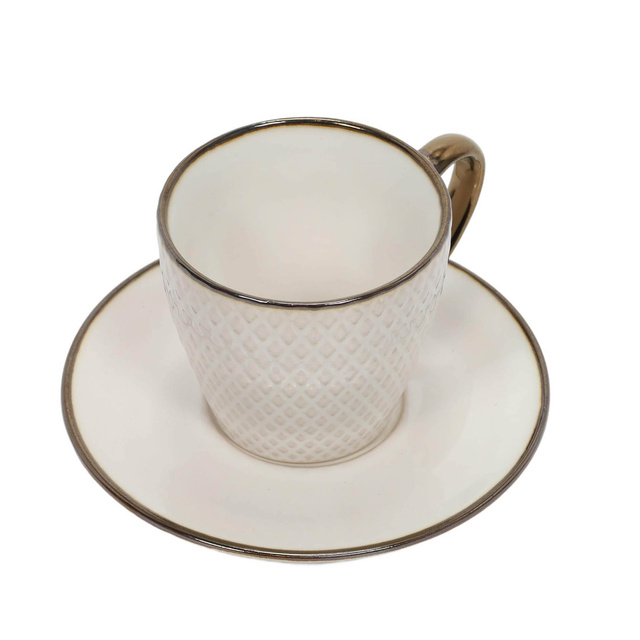 Cana pentru cafea sau ceai cu farfurie DUNE, 210 ml