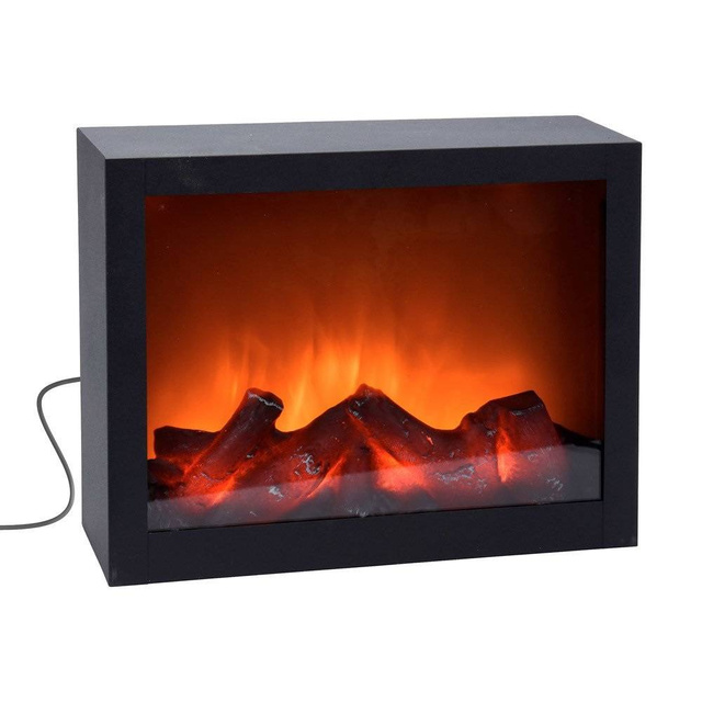 Semineu electric LED, decoratiuni de Craciun, 29 x 23 cm