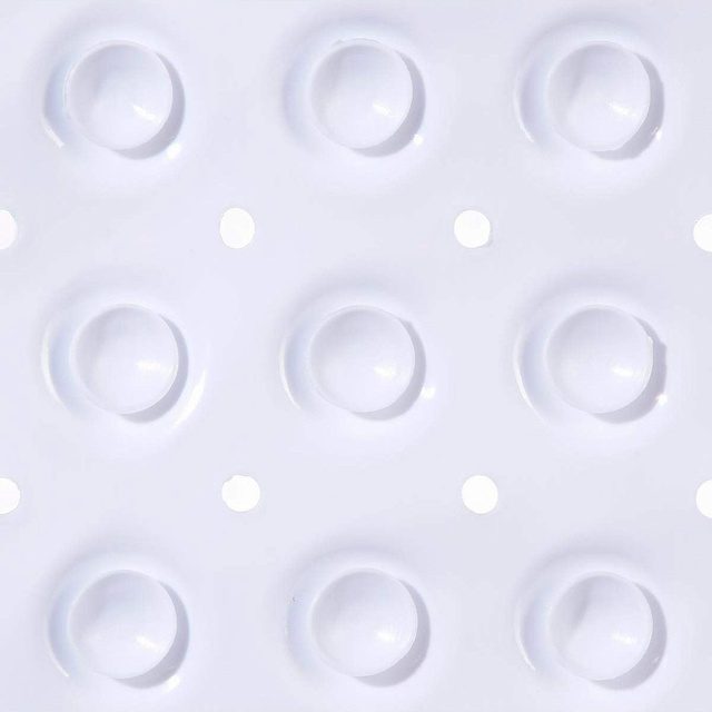 Covoraș antiderapant pentru cădiță de duș, 54 x 54 cm, alb