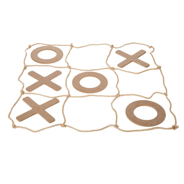 Tic tac toe - joc distractiv, elemente din lemn