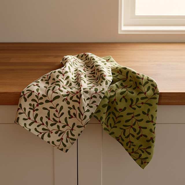 Prosoape de bucătărie cu model mic MISTLETOE, 50 x 70 cm, 2 buc.