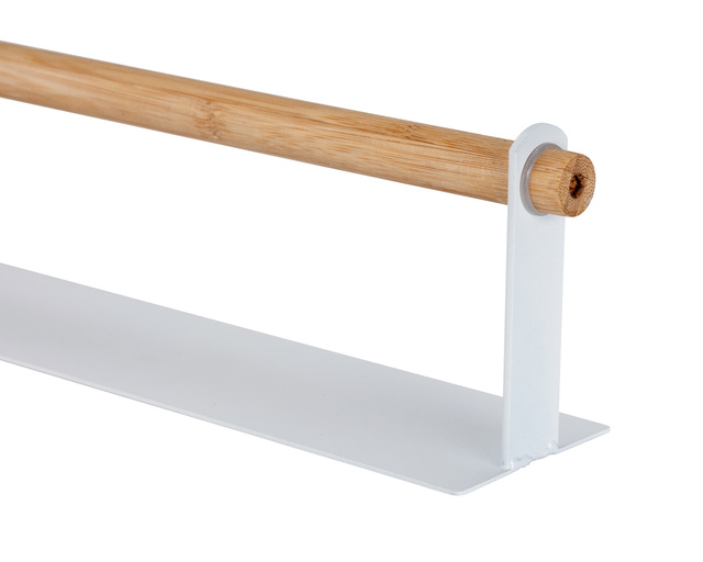 Suport magnetic pentru prosop de hartie MAGNA, bambus, 30 cm, WENKO