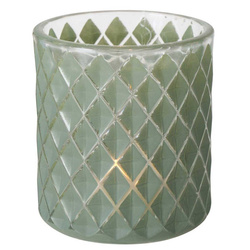 Sfeșnic mozaic Dustin, 8 cm, verde