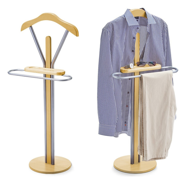 Umeraș pentru costum, haine - 30x44x108 cm, ZELLER, maro deschis