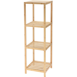 Raft din bambus pe 4 niveluri, 110 cm