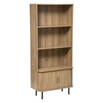Bibliotecă COLVA, efect lemn de stejar, 80 x 39,8 x 179,6 cm