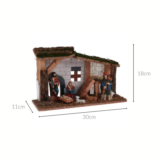 Icoană de Crăciun cu LED, 7 personaje