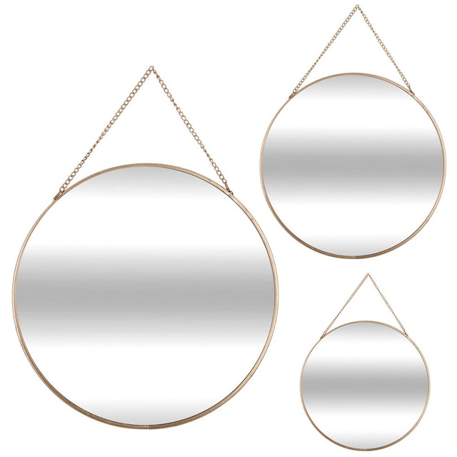 Oglinzi suspendate formă rotundă și diferite dimensiuni, un set de trei oglinzi decorative - Atmosphera Créateur d'intérieur