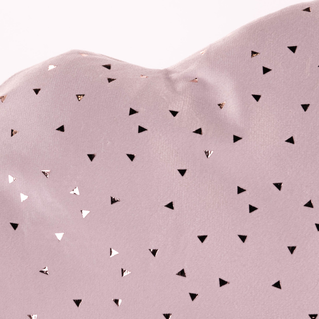 Perna decorativa din catifea cu model metalic