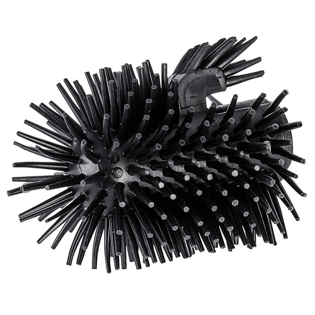 Vârf de rezervă pentru perie de toaletă - negru, silicon, ∅ 7,5 cm, WENKO