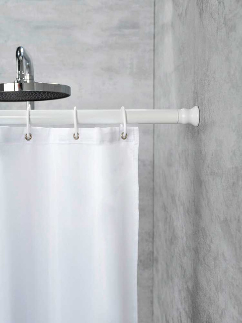 Bara de duș telescopică, albă, WENKO