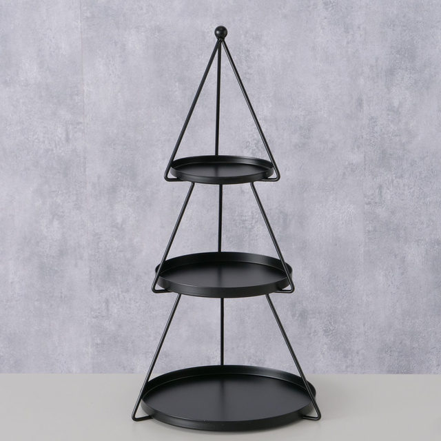 Tava decorativă cu trei etaje JOGAN în formă de brad, înălțime 45 cm