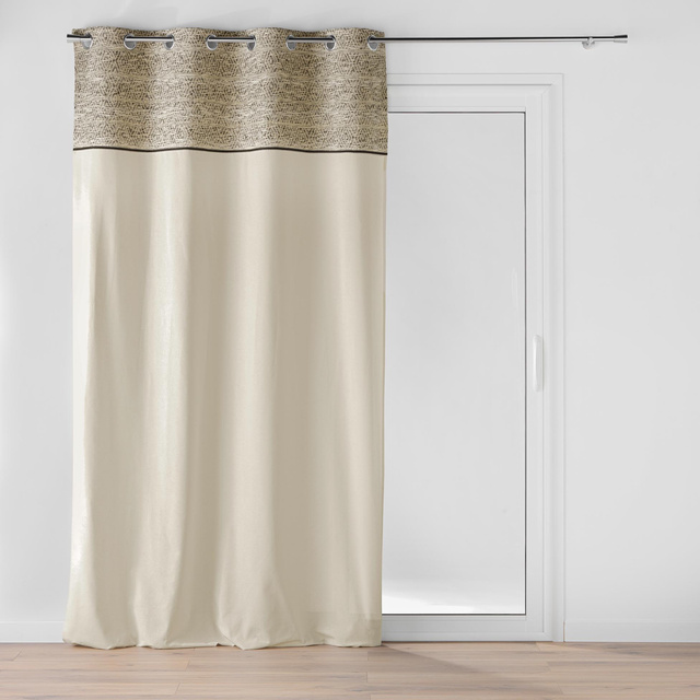 Perdea Jacquard din materiale combinate, CAMALIA, 140 x 240 cm