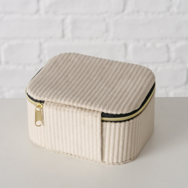 Cutie de bijuterii tapițată cu catifea CAJA, 12 x 10 x 6 cm