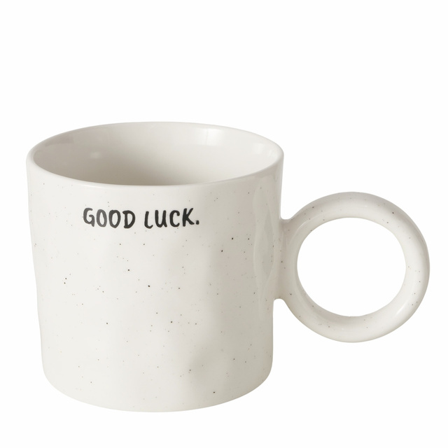 Cana GOOD LUCK cu maner rotund, 360 ml