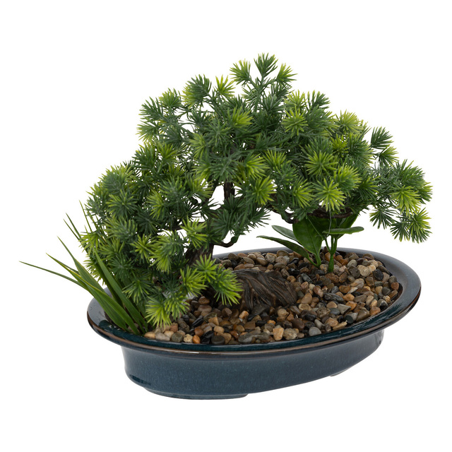 Planta artificiala in ghiveci, bonsai, 25 cm