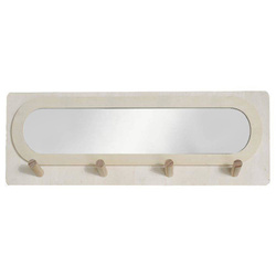 Cuier pentru hol, cu oglinda, Simplicity, 75 x 47 cm