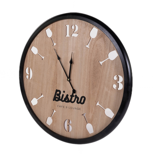 Ceas de perete BISTRO, 60 cm, lemn