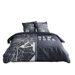 Lenjerie de pat din bumbac, 220 x 240 cm, 2 perne, JAVA