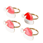 Ineluri pentru șervețele cu motiv sărbătoresc TIPSY, 4 buc.